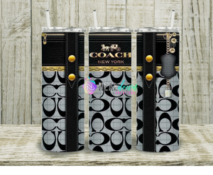 Black Signature Coach Tumbler