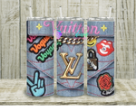 Load image into Gallery viewer, Jean Patch Love Tumbler
