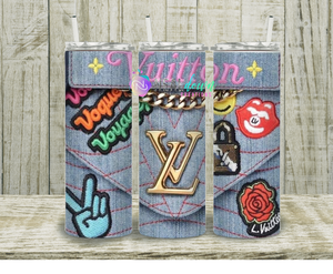 Jean Patch Love Tumbler