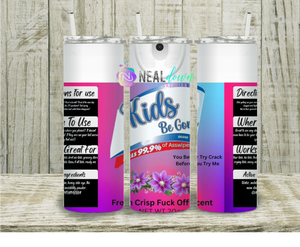 Pink Purple KIDS Be Gone Tumbler