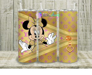 Light Gold and Lavander Love Tumbler