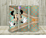 Load image into Gallery viewer, Tan and Teal LoVe Tumbler
